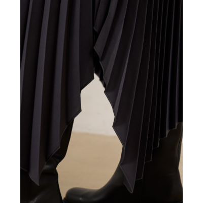 Joseph Ade asymmetric midi skirt grey