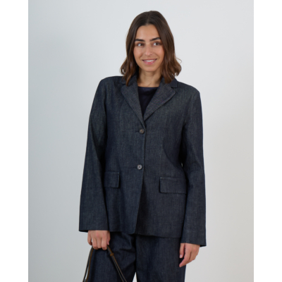 'S Max Mara  Single Breasted Denim Blazer