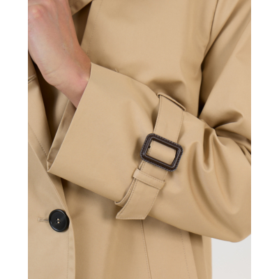 Weekend Max Mara  Biglia Korte Waterafstotende Trenchcoat Beige