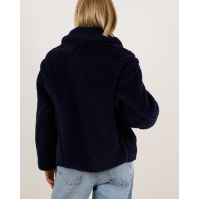 Max Mara Main Cropped Teddy coat Ultramarine
