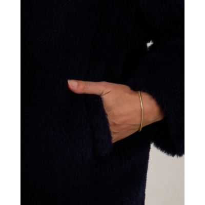 Max Mara Main Cropped Teddy coat Ultramarine