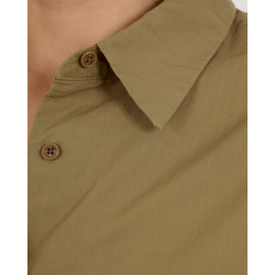 Nili Lotan Katoenen Blouse Olive Green