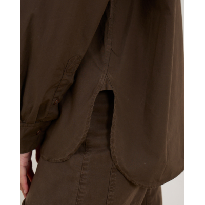 Nili Lotan Katoenen Blouse Wood