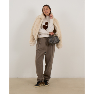 Marant Étoile Tayma Faux Fur Teddy Jas Ecru