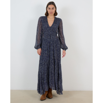 Marant Étoile Briane Maxi-Jurk Mousseline Midnight