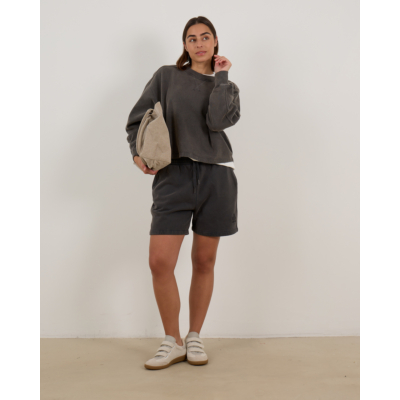 Marant Étoile Sunny Trui met Rugzoom Detail Verwassen Zwart