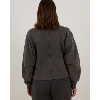 Marant Étoile Sunny Trui met Rugzoom Detail Verwassen Zwart