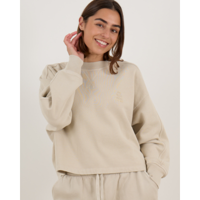 Marant Étoile Sunny Trui met Rugzoom Detail Zand