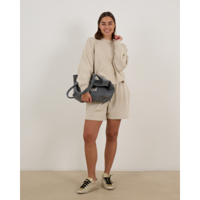 Marant Étoile Sunny Trui met Rugzoom Detail Zand