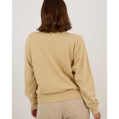 Marant Étoile  Moby Katoenen Trui met Logo Oker