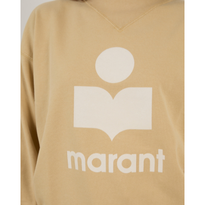 Marant Étoile  Moby Katoenen Trui met Logo Oker