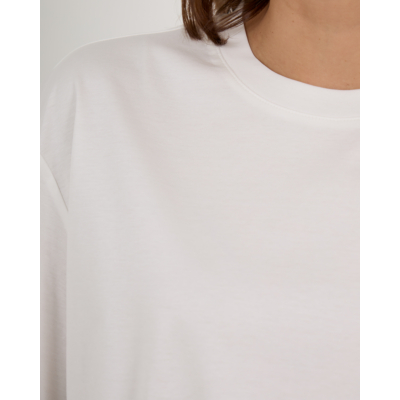 Róhe Oversized Katoen Zijde T-shirt Wit
