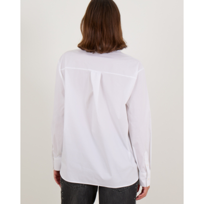 Luisa Cerano Blouse Wit Met Borstzak
