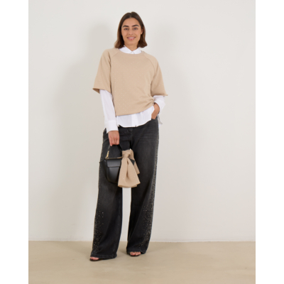 Luisa Cerano Blouse Wit Met Borstzak