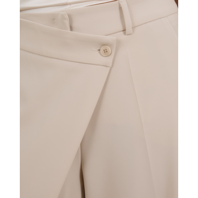 Cambio Anais Pantalon Met Schuinen Sluiting Cream