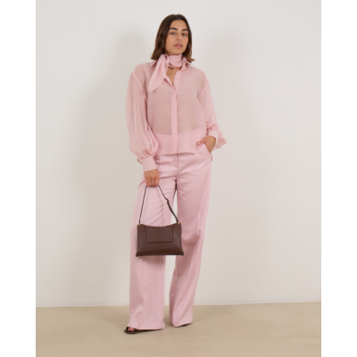 Luisa Cerano Wide Leg Pantalon Licht Roze