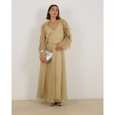 Forte Forte Midi Rok Licht Groen Fieno