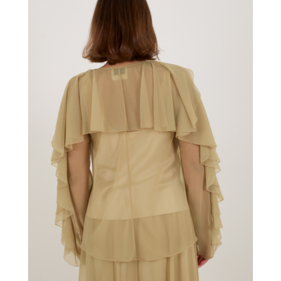 Forte Forte Blouse Met franjes Licht Groen Fieno