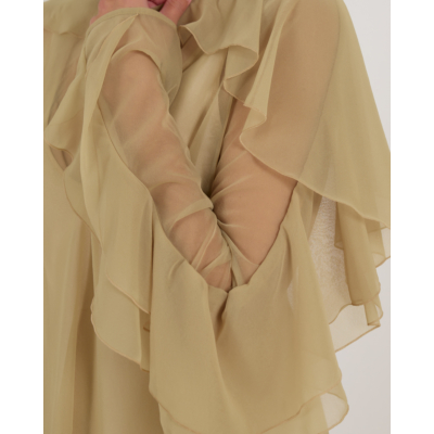 Forte Forte Blouse Met franjes Licht Groen Fieno