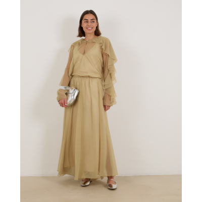 Forte Forte Blouse Met franjes Licht Groen Fieno