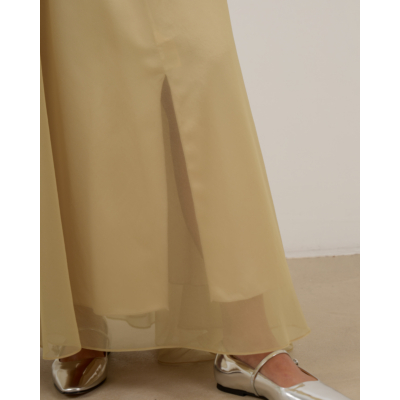 Forte Forte Midi Rok Licht Groen Fieno