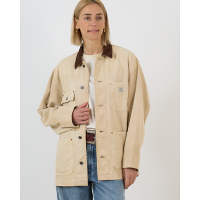 Denimist Oversized Chore Jack Khaki Beige