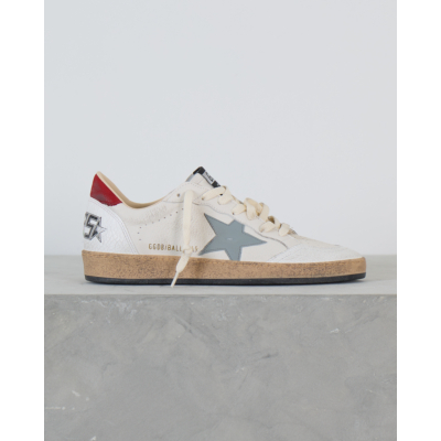 Golden Goose Ball Star Sneaker Wit Zilver