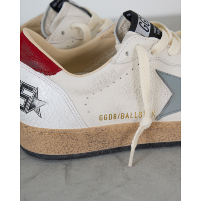 Golden Goose Ball Star Sneaker Wit Zilver