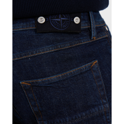 Stone Island Slim Fit Stretch Jeans Blue Rinse