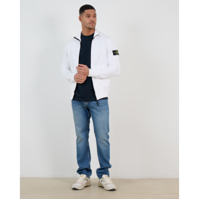 Stone Island Zip-up Sweatshirt White