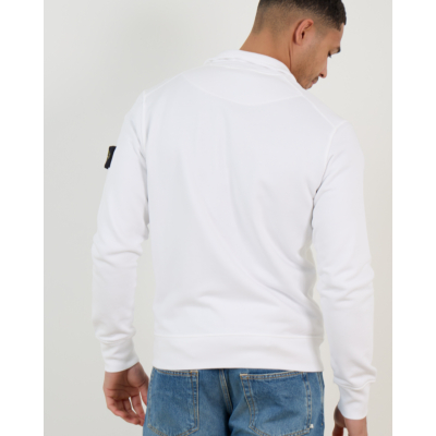Stone Island Zip-up Sweatshirt White