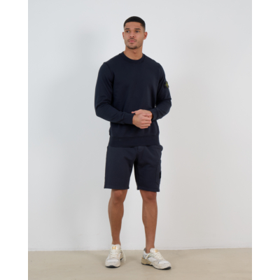 Stone Island Fleece Shorts Navy Blue