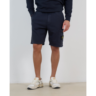 Stone Island Fleece Shorts Navy Blue
