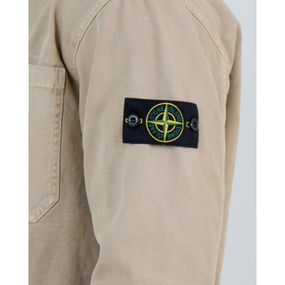 Stone Island Zip-Up Overshirt Desert