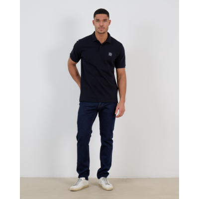 Stone Island Polo Korte Mouw Navy Blauw