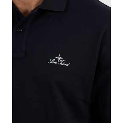 Stone Island Polo Korte Mouw Donker Blauw Marine