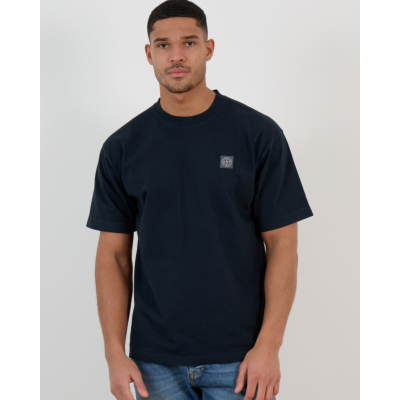 Stone Island Logo T-shirt Donker Blauw