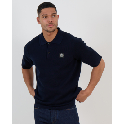 Stone Island Polo Korte Mouw Navy Blue