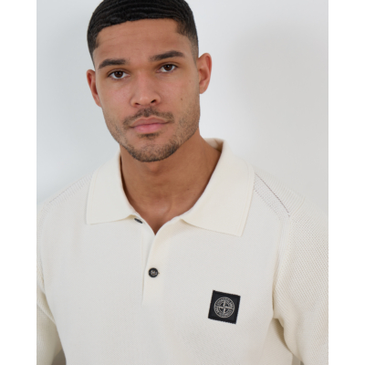 Stone Island Polo Korte Mouw Ivory