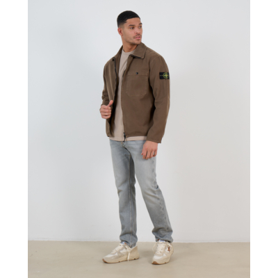 Stone Island Zip-up Overshirt Umber
