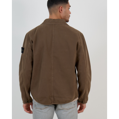 Stone Island Zip-up Overshirt Umber