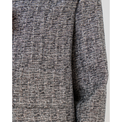 Iro Sanny Tweed Blazer met Ronde Hals Zilver