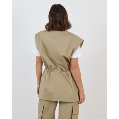 Iro Iziel Lang Gilet Zand