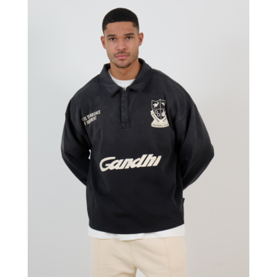 Hopeium Football Polo Trui Antraciet