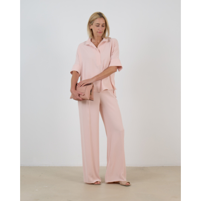 Natan Emma Korte Mouw Blouse Roze