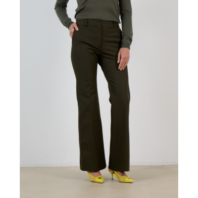 Joseph Tafira Stretch Gabardine Straight Leg Pantalon Kaki