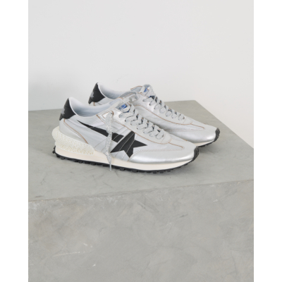 Golden Goose Running Marathon Sneaker Nylon Zilver