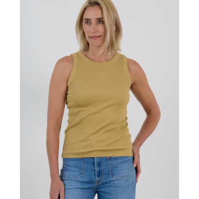 Drykorn Olina Tanktop Mosterd Geel