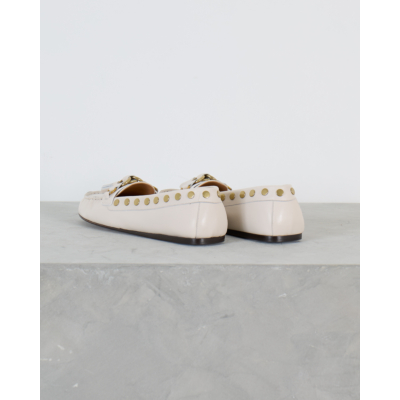 Isabel Marant Faxel Leren Loafer Off-White