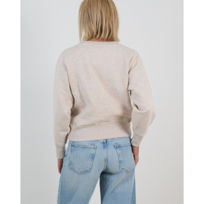 Anine Bing Harry Shrunken Sweater LA Beige